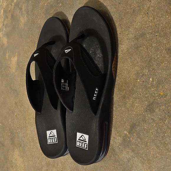 REEF Fanning Black Beach Sandal Flip Flips Bottle Opener Sole Size 12 main image 8